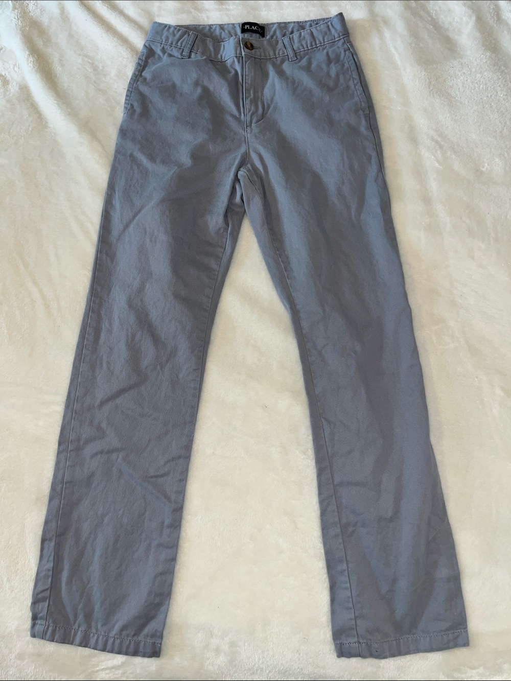 The Children's Place Boys' Gray Straight-Leg Chinos 16Slim